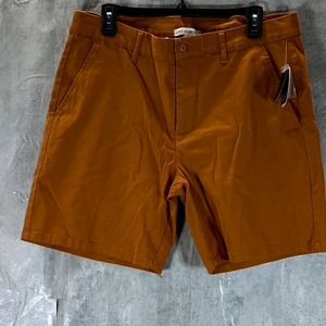 And Now This Men's Brown Stretch Performance Chino Shorts SZ 38